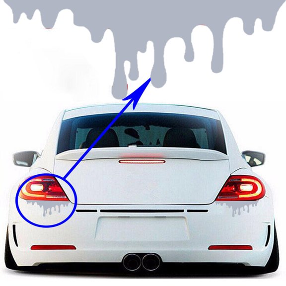 Halloween Sticker de Auto de Sangre Roja Goteando, Sticker de Vinilo para Luz Trasera y Faro para Decoración Espeluznante de Vehículo, Acento de Lámpara Que Cubre Rayones para Autos, Camionetas y