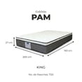thumbnail image 2 of Colchón King Size Restonic Pam Ultra Confort Ortopédico  + 2 Almohadas, 2 of 10