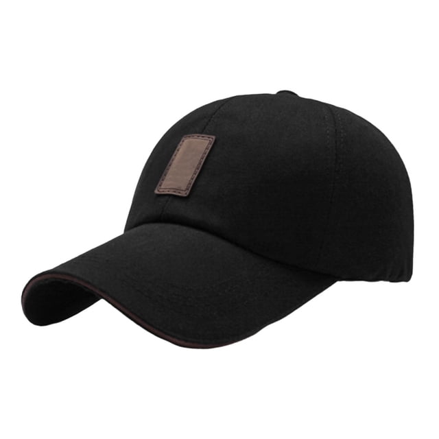 GOOHOCHY 1 gorra de béisbol deportiva transpirable con visera para hombre (negra)
