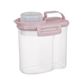 thumbnail image 1 of Food Storage Container Airtight Canister, Clear Plastic Jar with Secure Locking Lid for Pantry Kitchen, Stackable Dry Food Organizer for Cereal Snacks, 1 Piece, 1 of 4