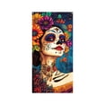 thumbnail image 2 of Decoraciones de Halloween, 35 x 71 pulgadas, cubierta de puerta de Halloween y Día de Muertos, decoración de puerta de Halloween y Día de Muertos, decoración de fiesta de festival, cubierta de puerta, 2 of 6
