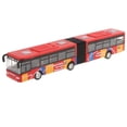 thumbnail image 2 of 2 autobuses de juguete coleccionables a escala 1:64 de metal fundido con mecanismo de retroceso. Regalos para el hogar. rojo verde, 2 of 9