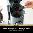 thumbnail image 2 of Cafetera monodosis especial Ninja Pods & Grounds, compatible con cápsulas K-Cup, espumador de leche incorporado, 6 oz. Taza a 24 oz. Tamaños de tazas de viaje, cafetera helada, 1550 vatios, verde salv, 2 of 5
