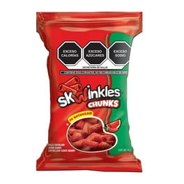 Dulce enchilado Skwinkles chunks sabor sandía con relleno sabor chamoy 45 g