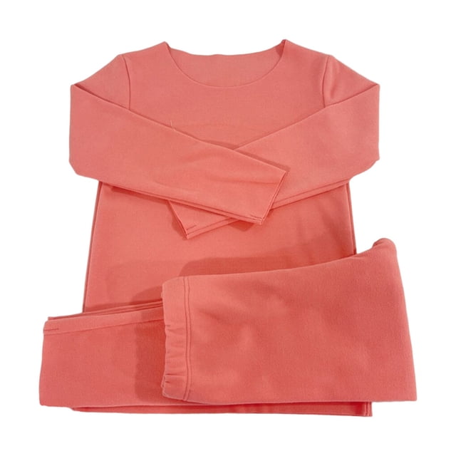 Minnieouse Ropa interior térmica para niños, ropa adelgazante, pijama sin costuras, camisa cálida de invierno frío, pantalones cálidos para Pijama 130cm