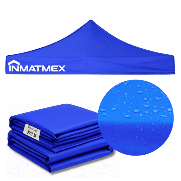 Repuesto de Toldo Lona 3x3 Azul Para Carpas  Inmatmex