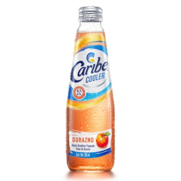 Pack de 12 Licor Caribe Cooler Durazno 300 ml