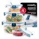 thumbnail image 1 of Set De 4 Contenedores De Plástico Para Alimentos Cookify Redondos ,Herméticos, Aptos para Microondas, Sin BPA, 1 of 7