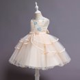 thumbnail image 3 of Vestido Para Niñas, Ropa Para Niñas Pequeñas, Vestido De Princesa Sin Mangas De Encaje Para Niños Pequeños, Vestido De Fiesta De Tul, Ropa De Cosplay Beige Odeerbi  LM103-1257, 3 of 9