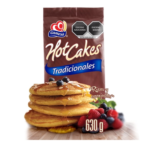 Harina para Hot Cakes Gamesa Tradicionales 630g