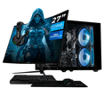 thumbnail image 1 of Computadora Escritorio Completa Xtreme PC Gaming Intel Core i7 12700 16GB SSD 500GB Monitor Curvo 27 100Hz WIFI Black juegos casuales, trabajo y estudio, 1 of 6