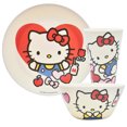 thumbnail image 3 of Juego Vajilla Familiar Coleccionable de Bambú Ambient 21 Diseño Hello Kitty 12 Piezas Blanca con Caja de Regalo, 3 of 6