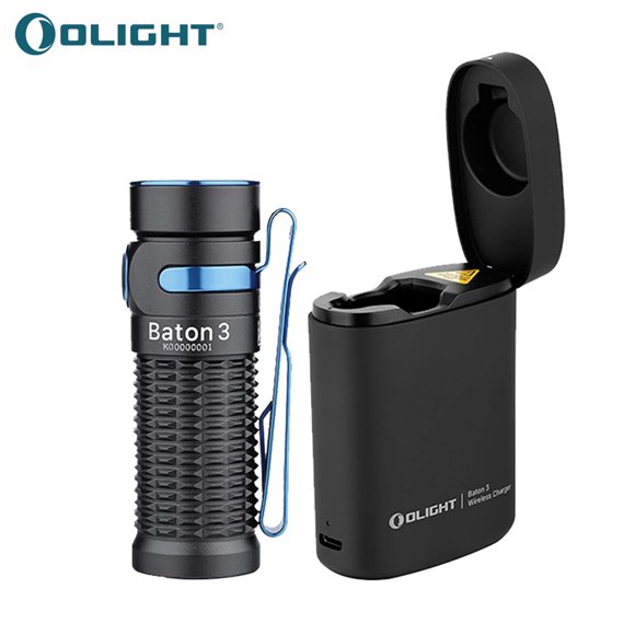 Linterna Premium Recargable Baton 3 Negra Olight