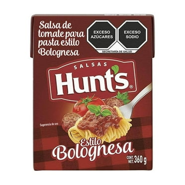Salsa para pasta Hunts estilo bolognesa 360 g