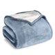 thumbnail image 1 of Bare Home Manta de Cama de Felpa Sherpa Mullida y Suave, Reversible, Liviana, Tamaño Matrimonial/queen, Azul Polvoriento, 1 of 6