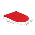 thumbnail image 3 of Funda de inodoro elástica para baño, funda protectora suave y lavable, compatible con todas las tapas de inodoro, funda de asiento de inodoro de poliéster elástica, suave y cómoda., 3 of 6