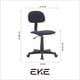 thumbnail image 2 of Silla Secretarial Ergonómica de Oficina y Hogar | Altura Ajustable, Respaldo Cómodo y Base con Ruedas – Negra, 2 of 7