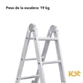 thumbnail image 4 of Escalera Multiposiciones De Aluminio 4.5 Metros 16 Peldaños, 4 of 5