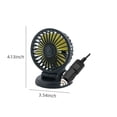 thumbnail image 3 of Ventilador de automóvil, camión, coche de 12 V, ventilador universal, furgoneta, ventilador de viento grande para enfriar el interior del automóvil., 3 of 9