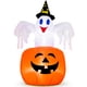 thumbnail image 2 of Inflable Halloween Fantasma Calabaza Bruja 1.43m Luz Led, 2 of 9