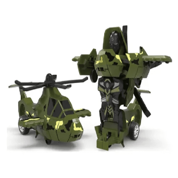 Kit De 4 Helicópteros De Tracción, Chócalos Y Se Transforman