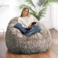 thumbnail image 1 of Yeshouse Sillón puff grande y esponjoso relleno de espuma para adultos, sofá tumbona ultrasuave y acogedor para sala de estar, dormitorio, lectura y relajación, 1 of 7