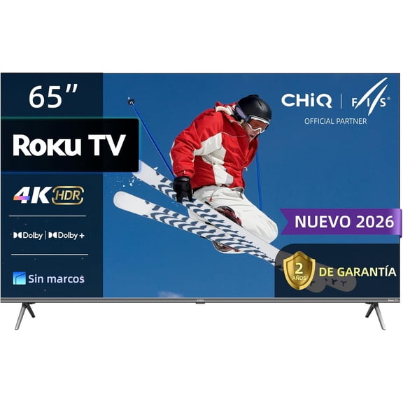 CHiQ TV 65 pulgadas 4K Roku TV LED 65U712XR