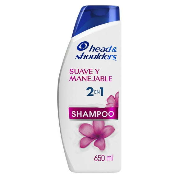 Shampoo Control Caspa Head & Shoulders Suave y Manejable 2 en 1 con 650 ml