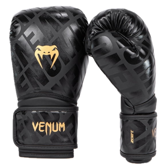 Guantes de Boxeo Venum Contender 1.5 XT - Negro/Dorado - 14 Onzas