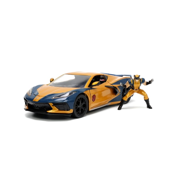 Coche fundido a presión Jada Toys Marvel Wolverine X-Men 1:24 2020