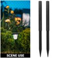 thumbnail image 3 of HONMEET 10Ud Soportes De Plástico Para Luces De Jardín Y Plantas Artificiales En Negro Para Exterior, 3 of 8