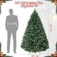 thumbnail image 4 of 6-foot artificial premium spruce christmas tree con metal hinges y collapsible base para oficina y home decor, 4 of 6