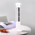 thumbnail image 4 of Ventilador de torre, ventilador sin aspas, acondicionador vertical: ventilador de torre LED blanco con luz, diseño de torre miniatura, 4 of 6