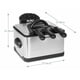 thumbnail image 5 of Freidora de aceite 4.2 Litros Elite Cuisine Freidora 4.2 L De 3 divisiones, 5 of 5