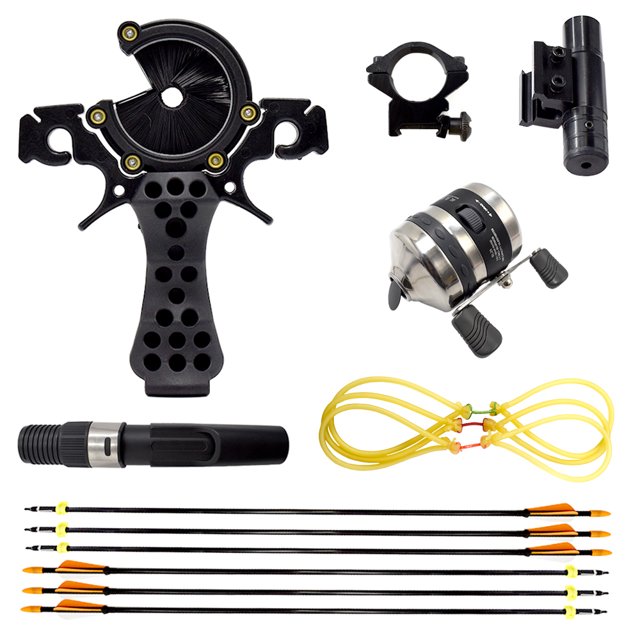 Tirachinas de Pesca con Flechas para Caza, Sling Shot para Adultos Tirachinas Multifuncionales