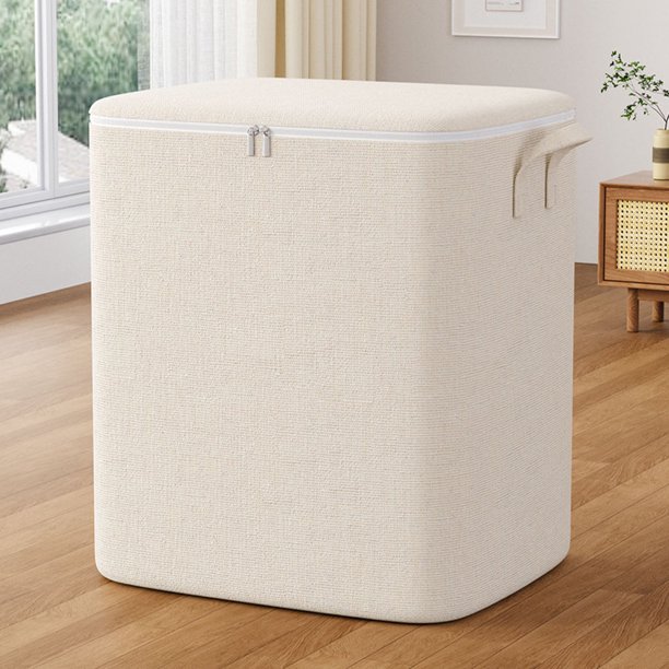 ROMANSENTIAL Bolsa De Almacenamiento Para Edredones Beige Con Fácil Para Organización En El Hogar