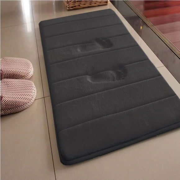 Xihbxyly Alfombrilla de Baño de Espuma Viscoelástica, Diseño Suave y Absorbente, Base Antideslizante, Lavable a Máquina, Decoración para Baño y Dormitorio, Cómoda Alfombra de Ducha, Secado Rápido, 45