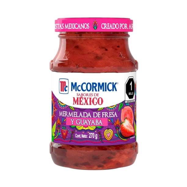 Mermelada McCormick Sabores de México fresa y guayaba 270 g