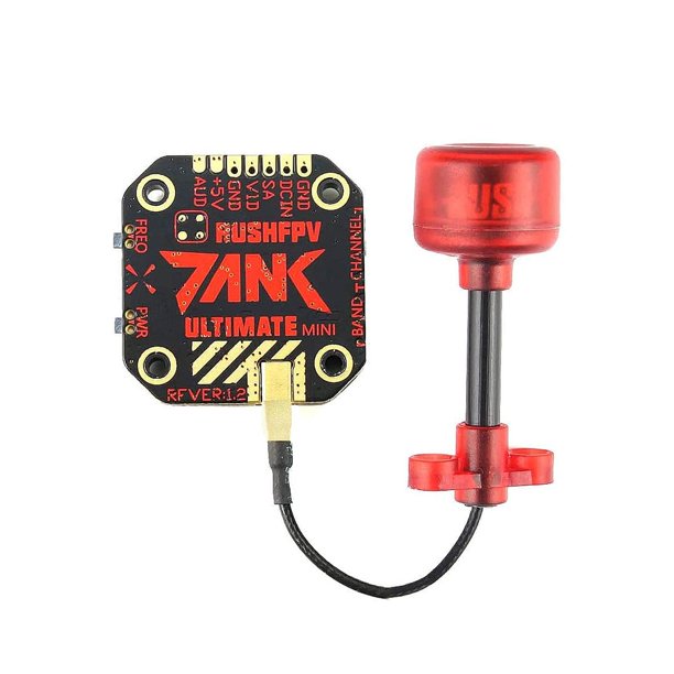 Transmisor de Vídeo SoloGood Rush Tank 5.8GHz 48CH Mini PIT para Drone de Carreras FPV con Antena Ru