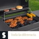 thumbnail image 3 of SIGN Asador De Carbon Bbq Parrilla Premium Con Llantas Transportadoras Y Termómetro Disfruta De Una Parrillada Para Toda La Familia Temperatura Ajustable Mesas Laterales Acero Inoxidable, 3 of 9