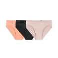 thumbnail image 1 of Bikini Fruit of the Loom para dama, Colección Breathable Cooling Stripes, Multicolor Talla 6, 3 Piezas, 1 of 4