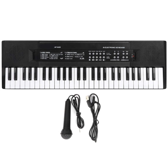 Teclado Electrónico Shanrya Elegante 54 Teclas Mini Fácil de Usar para Niños y Adultos