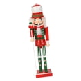 thumbnail image 1 of Adorno navideño de cascanueces, decoración de mesa, figura, estatua, cascanueces de madera A, 1 of 9