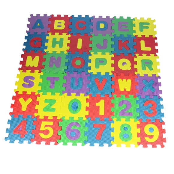 36 piezas de espuma EVA tapete de juego para el piso juguete educativo estera de ejercicio educativo cómodo espesar estera de gateo para bebés para 12cmx12cm