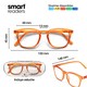 thumbnail image 4 of Lentes de Lectura B+D Smart SQ2 Readers Naranja, 4 of 6