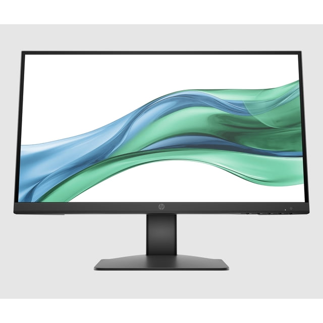 monitor hp full hd pro 21,45" Negro. Vista frontal centrada del monitor HP Full HD Pro 21,45" con panel IPS, microborde en 3 lados y base negra ajustable; resolución Full HD 1920 x 1080 y frecuencia de actualización 100 Hz; especificaciones indican HDMI 1.4, VGA, modo de luz azul baja e inclinación ajustable; también suele utilizarse como segundo monitor para estaciones de trabajo compactas.