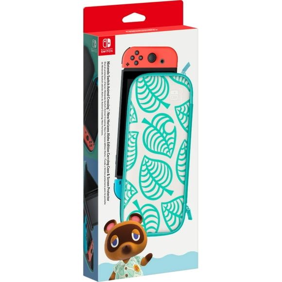 Animal Crossing: New Horizons Aloha Edition Carrying Case and Screen Protector for Nintendo Switch Nintendo Switch