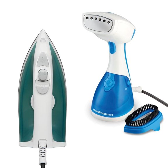 Combo Plancha y Steamer COM052 Hamilton Beach Proctor Silex Plancha de vapor y Vaporizador de mano