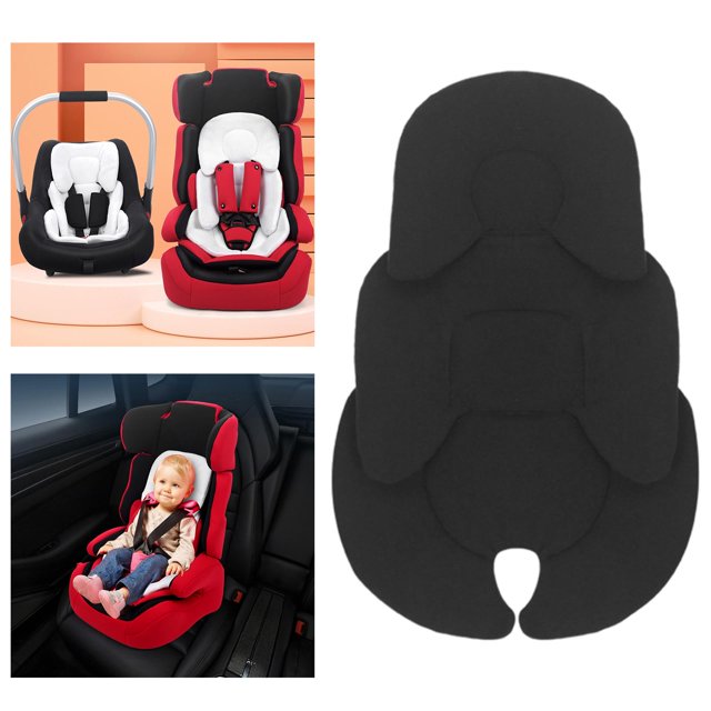 Cojín de inserción para asiento negro, almohadil para bebé, soporte para cabeza y el cuerpo Macarena Cojín de cochecito