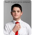 thumbnail image 4 of Corbata Roja con Clip para Niños Umo Lorenzo Necktie Sólida 0-10, 4 of 9